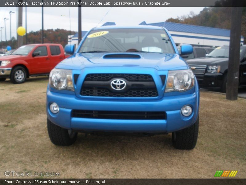 Speedway Blue / Graphite Gray 2011 Toyota Tacoma V6 TRD Sport PreRunner Double Cab