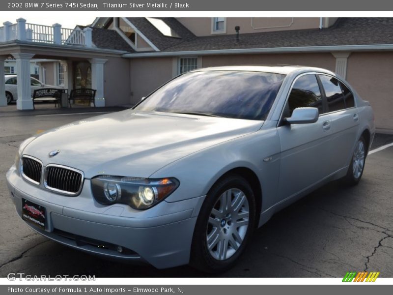 Titanium Silver Metallic / Black 2002 BMW 7 Series 745i Sedan