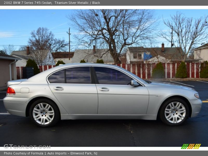 Titanium Silver Metallic / Black 2002 BMW 7 Series 745i Sedan