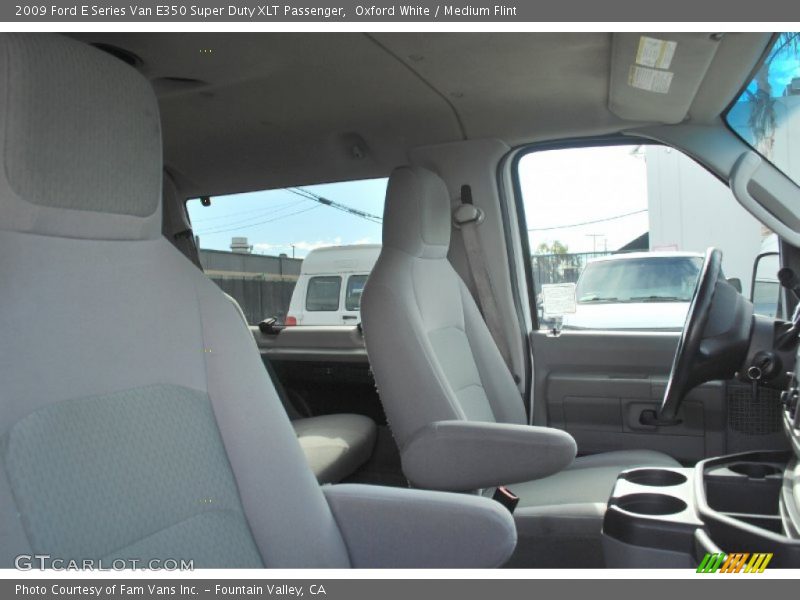 Oxford White / Medium Flint 2009 Ford E Series Van E350 Super Duty XLT Passenger