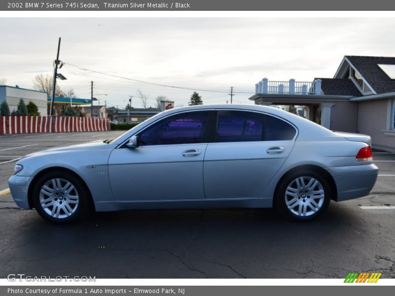 Titanium Silver Metallic / Black 2002 BMW 7 Series 745i Sedan
