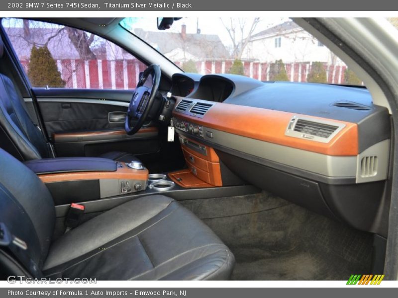 Titanium Silver Metallic / Black 2002 BMW 7 Series 745i Sedan