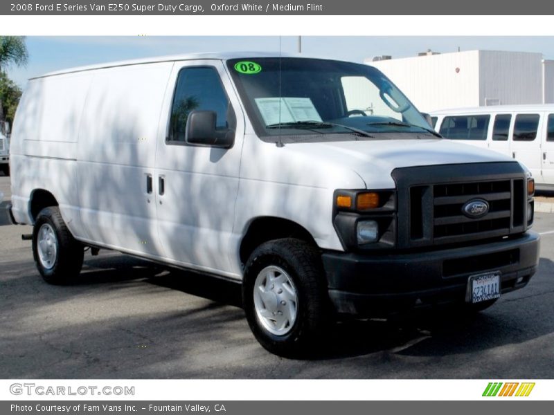 Oxford White / Medium Flint 2008 Ford E Series Van E250 Super Duty Cargo