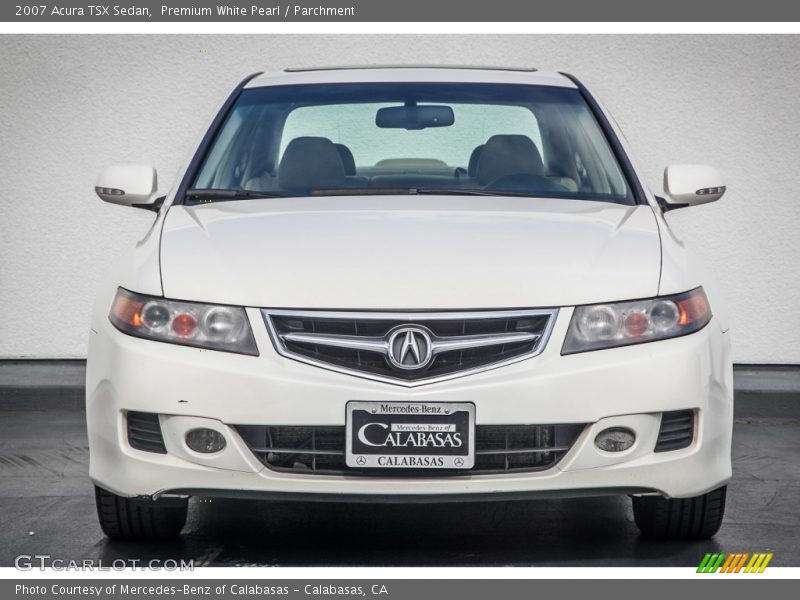 Premium White Pearl / Parchment 2007 Acura TSX Sedan