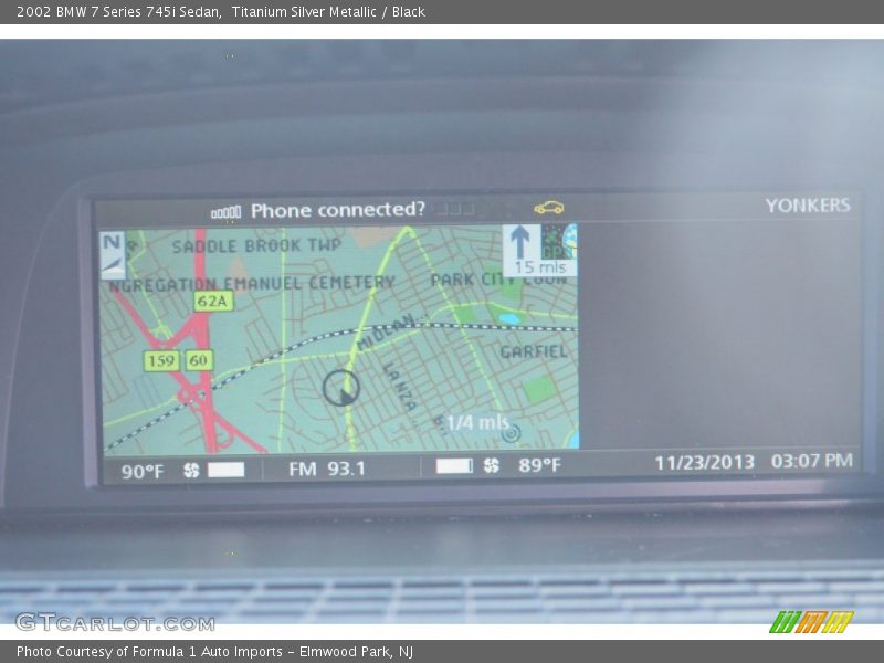 Titanium Silver Metallic / Black 2002 BMW 7 Series 745i Sedan