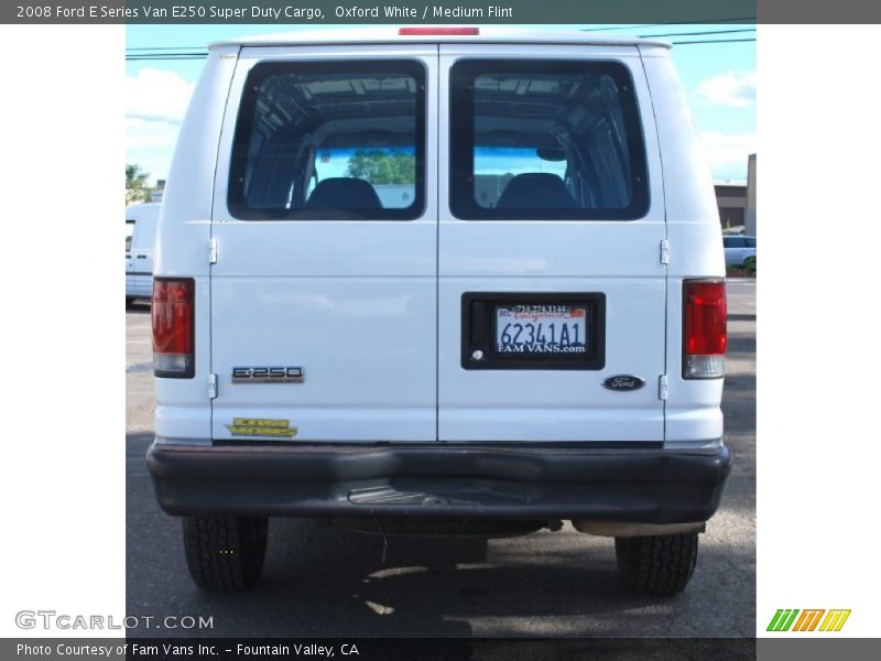 Oxford White / Medium Flint 2008 Ford E Series Van E250 Super Duty Cargo