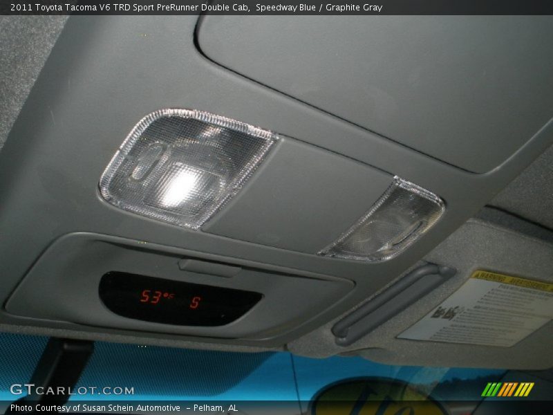 Speedway Blue / Graphite Gray 2011 Toyota Tacoma V6 TRD Sport PreRunner Double Cab