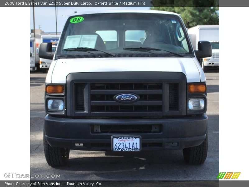 Oxford White / Medium Flint 2008 Ford E Series Van E250 Super Duty Cargo