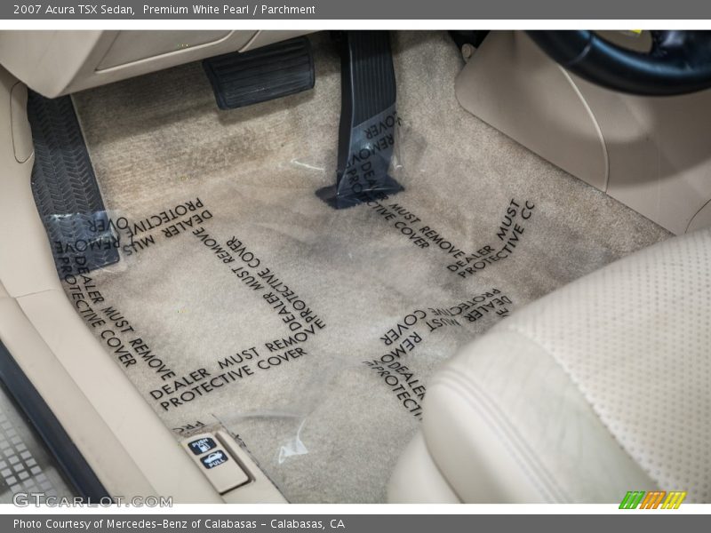 Premium White Pearl / Parchment 2007 Acura TSX Sedan