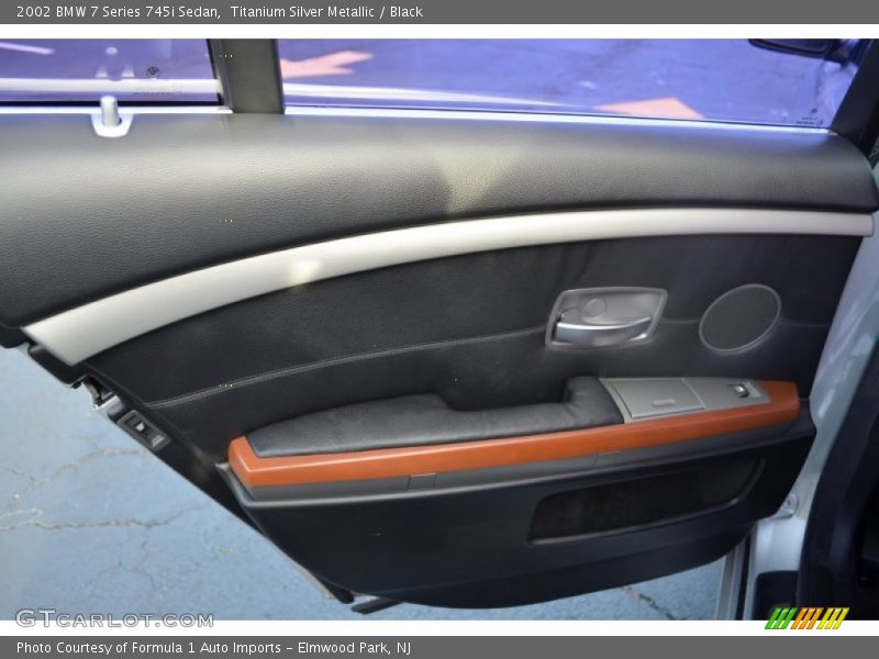 Titanium Silver Metallic / Black 2002 BMW 7 Series 745i Sedan
