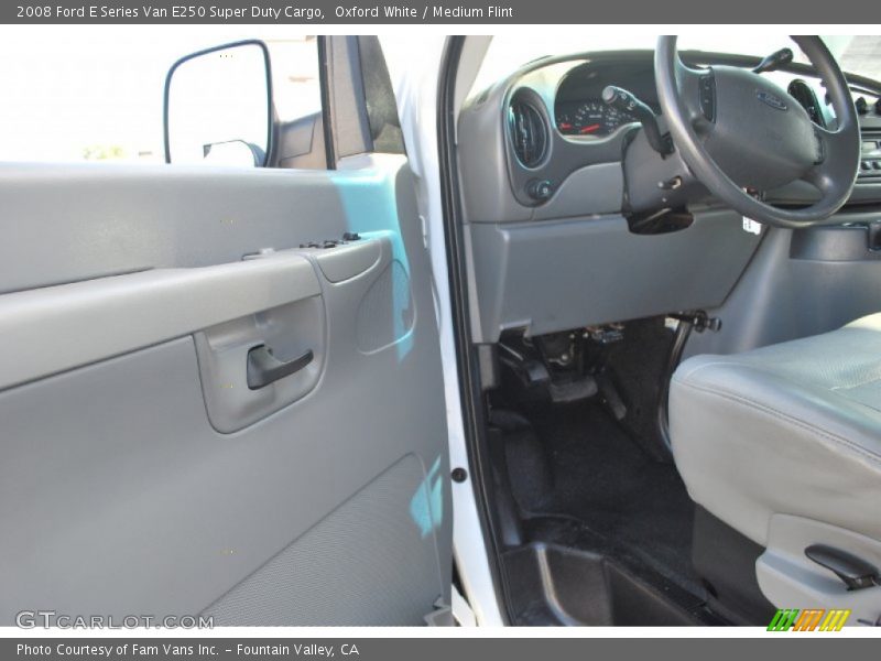 Oxford White / Medium Flint 2008 Ford E Series Van E250 Super Duty Cargo