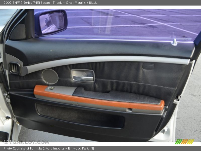 Titanium Silver Metallic / Black 2002 BMW 7 Series 745i Sedan