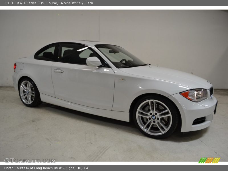 Alpine White / Black 2011 BMW 1 Series 135i Coupe