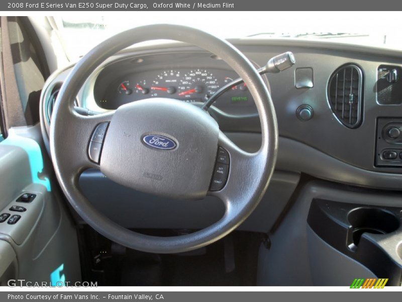Oxford White / Medium Flint 2008 Ford E Series Van E250 Super Duty Cargo