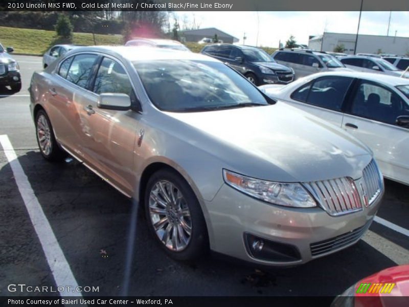 Gold Leaf Metallic / Charcoal Black/Fine Line Ebony 2010 Lincoln MKS FWD