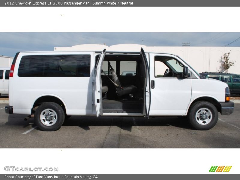 Summit White / Neutral 2012 Chevrolet Express LT 3500 Passenger Van