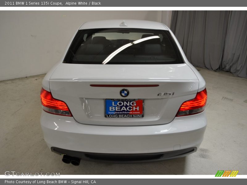 Alpine White / Black 2011 BMW 1 Series 135i Coupe