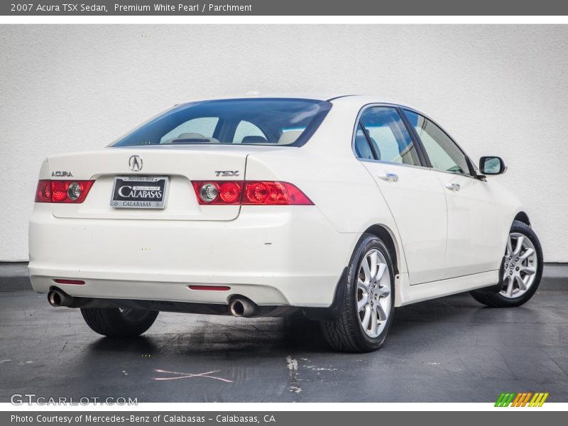 Premium White Pearl / Parchment 2007 Acura TSX Sedan
