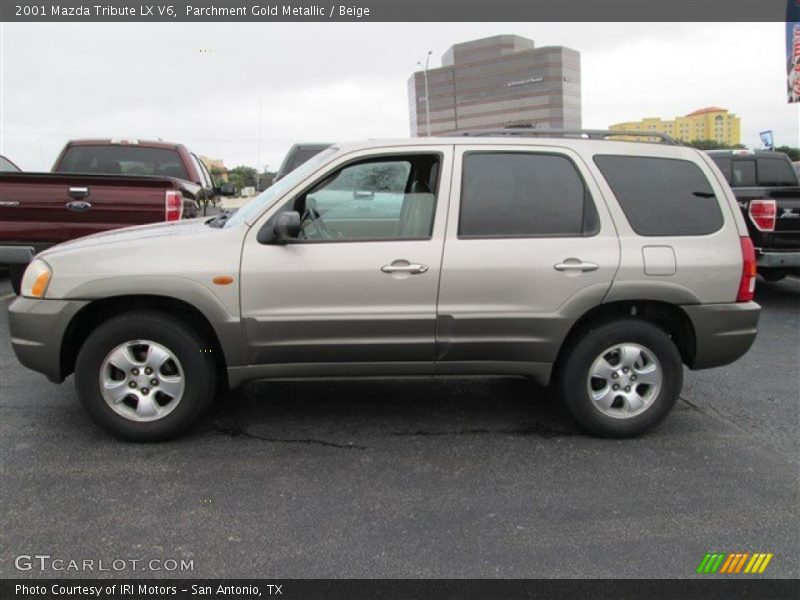 Parchment Gold Metallic / Beige 2001 Mazda Tribute LX V6