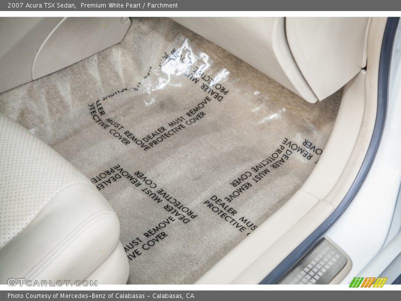 Premium White Pearl / Parchment 2007 Acura TSX Sedan