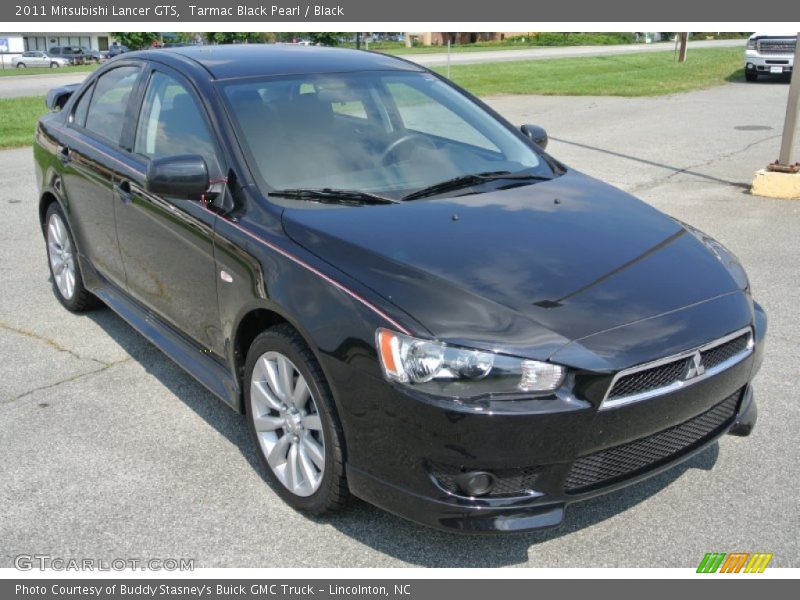 Tarmac Black Pearl / Black 2011 Mitsubishi Lancer GTS