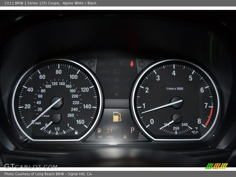 Alpine White / Black 2011 BMW 1 Series 135i Coupe