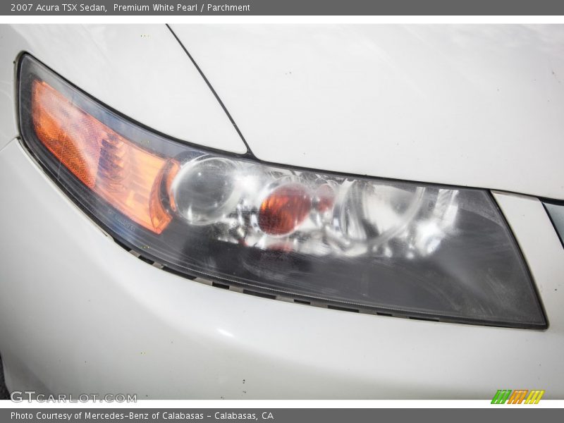 Premium White Pearl / Parchment 2007 Acura TSX Sedan