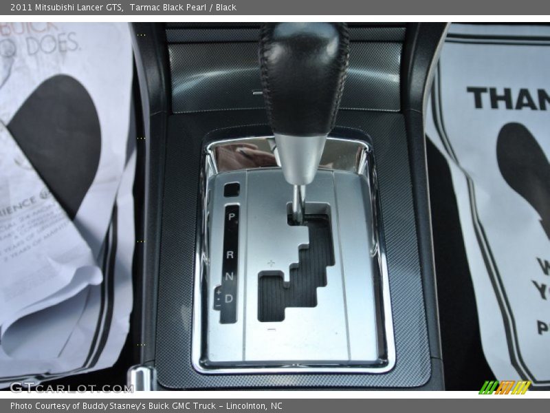 Tarmac Black Pearl / Black 2011 Mitsubishi Lancer GTS
