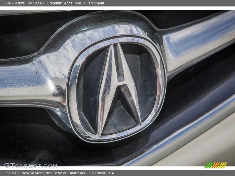 Premium White Pearl / Parchment 2007 Acura TSX Sedan