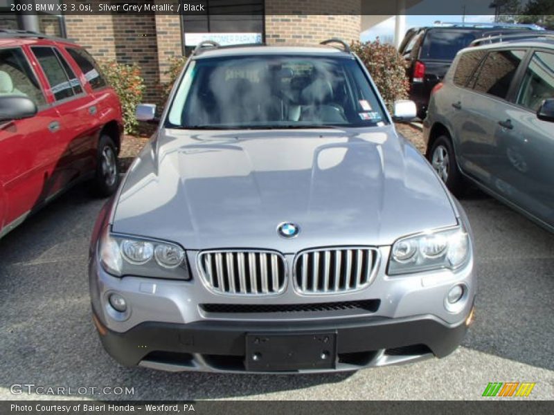 Silver Grey Metallic / Black 2008 BMW X3 3.0si