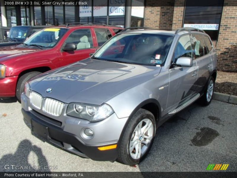 Silver Grey Metallic / Black 2008 BMW X3 3.0si