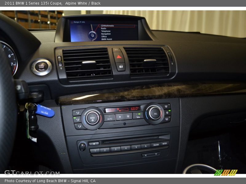 Alpine White / Black 2011 BMW 1 Series 135i Coupe