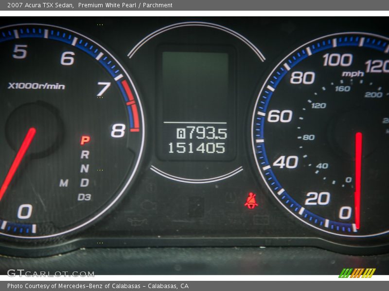Premium White Pearl / Parchment 2007 Acura TSX Sedan