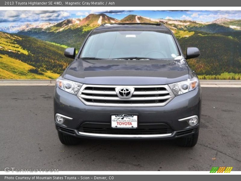 Magnetic Gray Metallic / Ash 2013 Toyota Highlander SE 4WD