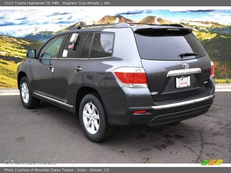 Magnetic Gray Metallic / Ash 2013 Toyota Highlander SE 4WD