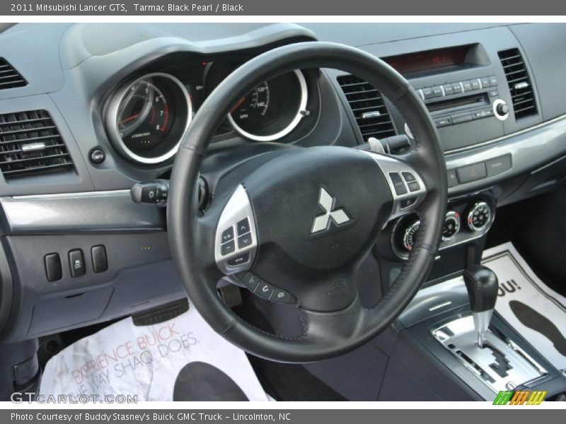 Tarmac Black Pearl / Black 2011 Mitsubishi Lancer GTS