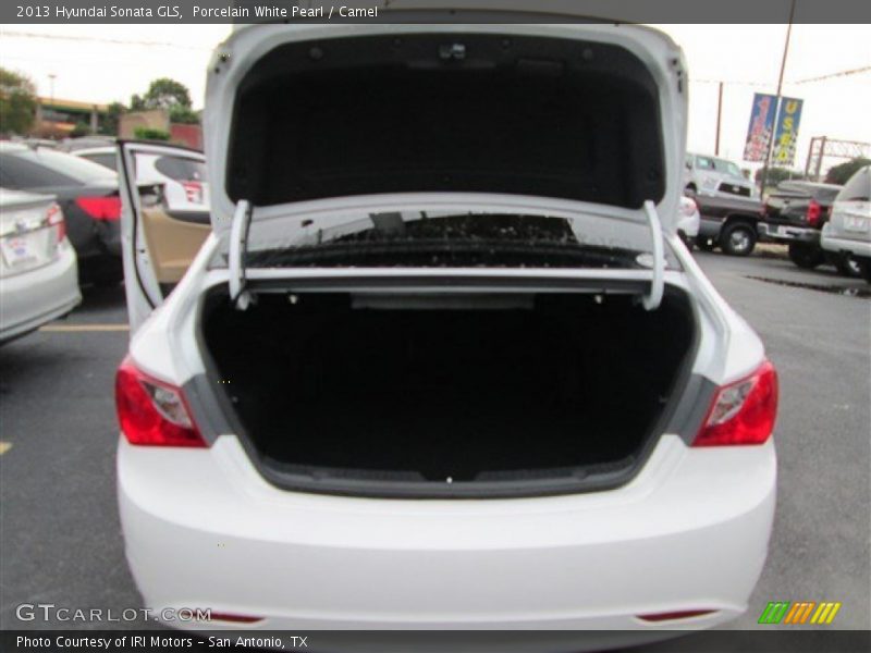 Porcelain White Pearl / Camel 2013 Hyundai Sonata GLS