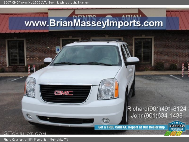 Summit White / Light Titanium 2007 GMC Yukon XL 1500 SLT