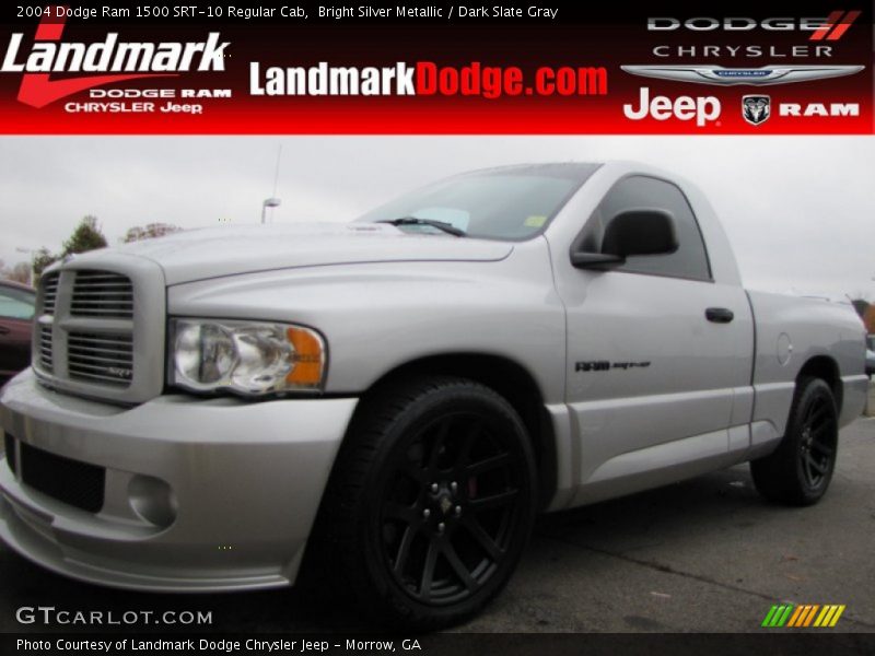 Bright Silver Metallic / Dark Slate Gray 2004 Dodge Ram 1500 SRT-10 Regular Cab