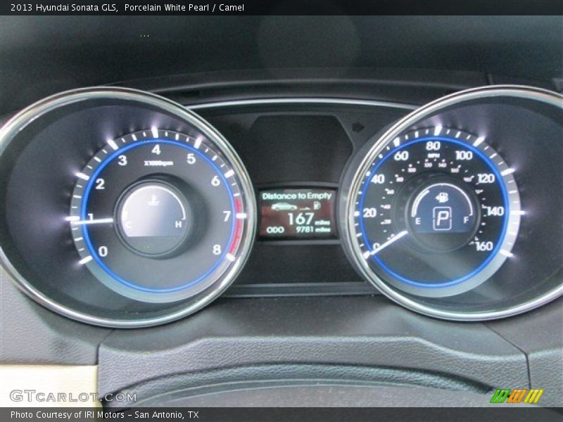 Porcelain White Pearl / Camel 2013 Hyundai Sonata GLS