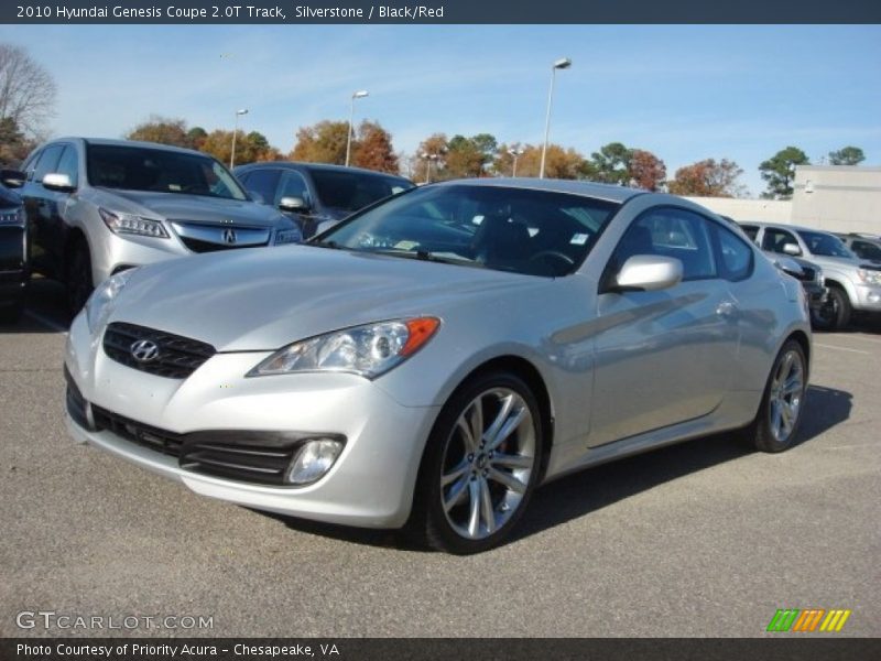 Silverstone / Black/Red 2010 Hyundai Genesis Coupe 2.0T Track