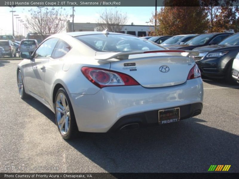 Silverstone / Black/Red 2010 Hyundai Genesis Coupe 2.0T Track