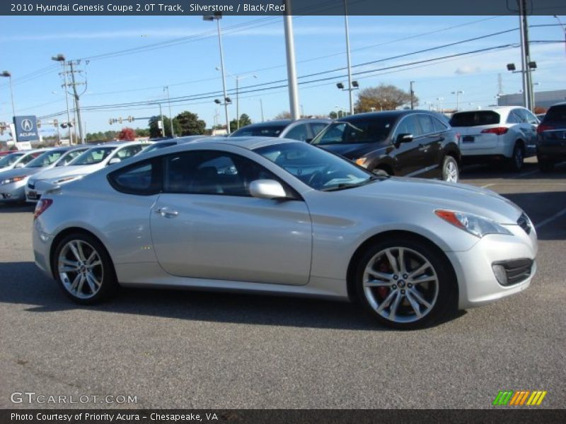 Silverstone / Black/Red 2010 Hyundai Genesis Coupe 2.0T Track