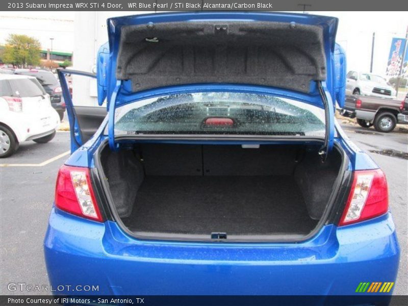 WR Blue Pearl / STi Black Alcantara/Carbon Black 2013 Subaru Impreza WRX STi 4 Door