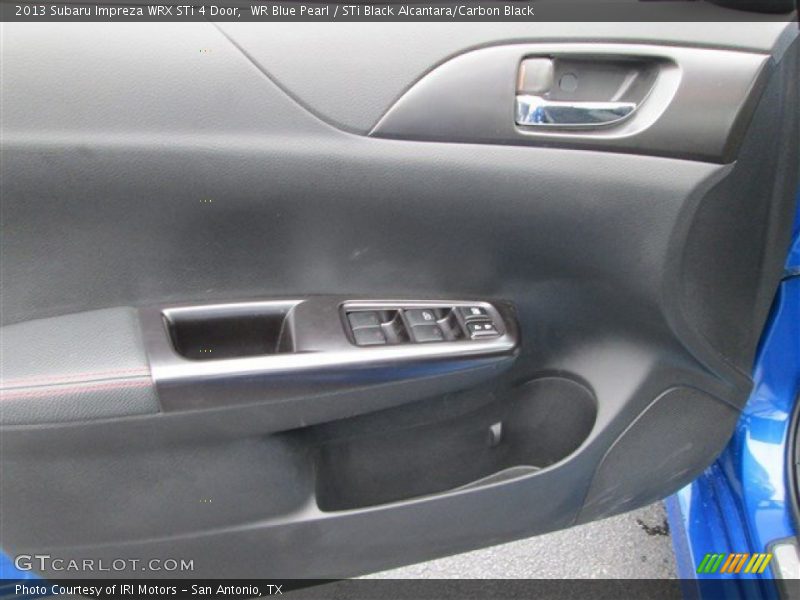 WR Blue Pearl / STi Black Alcantara/Carbon Black 2013 Subaru Impreza WRX STi 4 Door