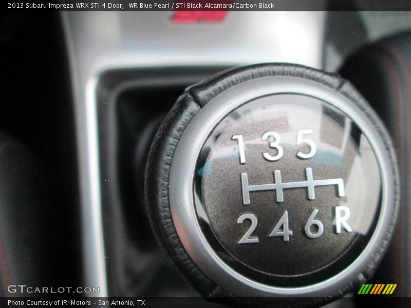 WR Blue Pearl / STi Black Alcantara/Carbon Black 2013 Subaru Impreza WRX STi 4 Door