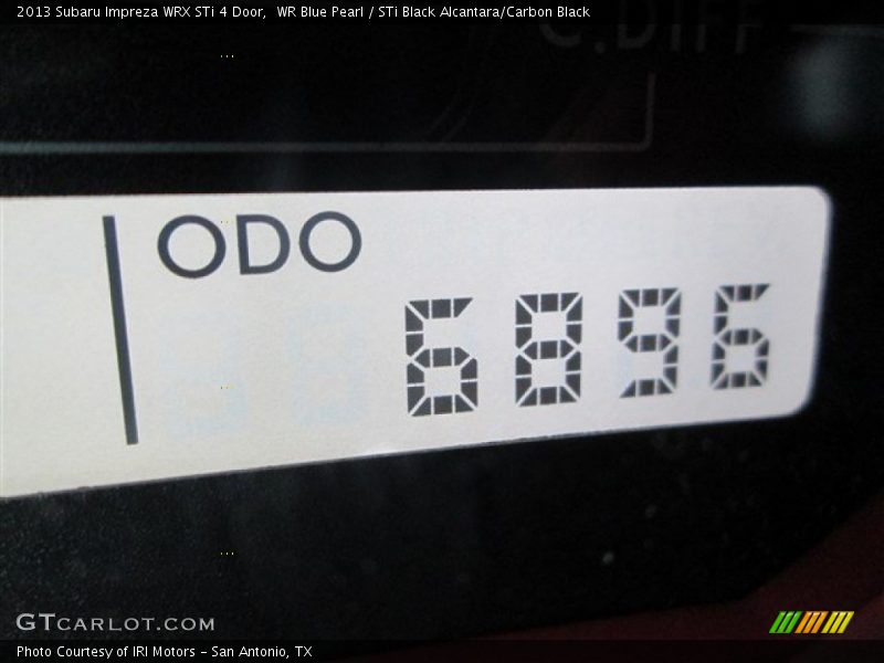 WR Blue Pearl / STi Black Alcantara/Carbon Black 2013 Subaru Impreza WRX STi 4 Door