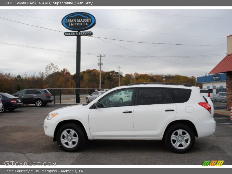 Super White / Ash Gray 2010 Toyota RAV4 I4 4WD