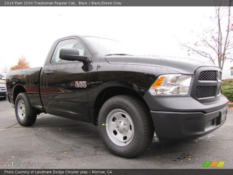 Black / Black/Diesel Gray 2014 Ram 1500 Tradesman Regular Cab