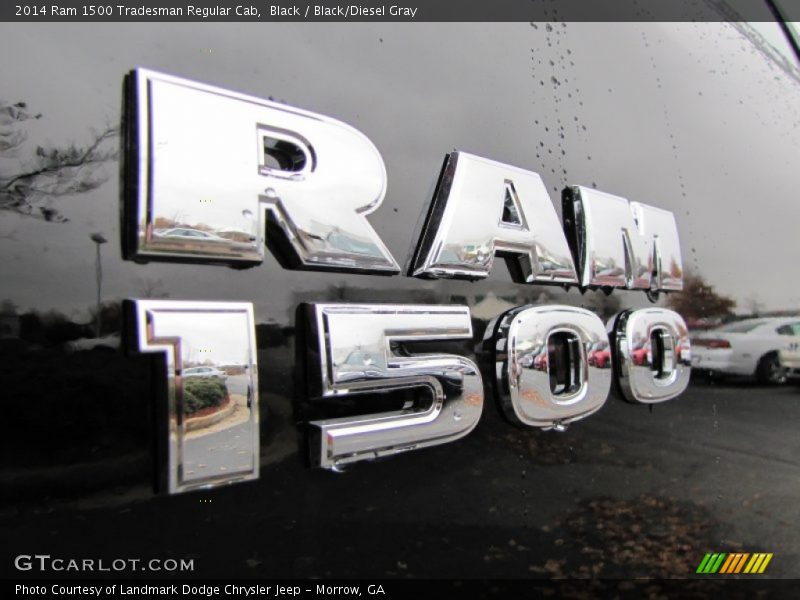 Black / Black/Diesel Gray 2014 Ram 1500 Tradesman Regular Cab